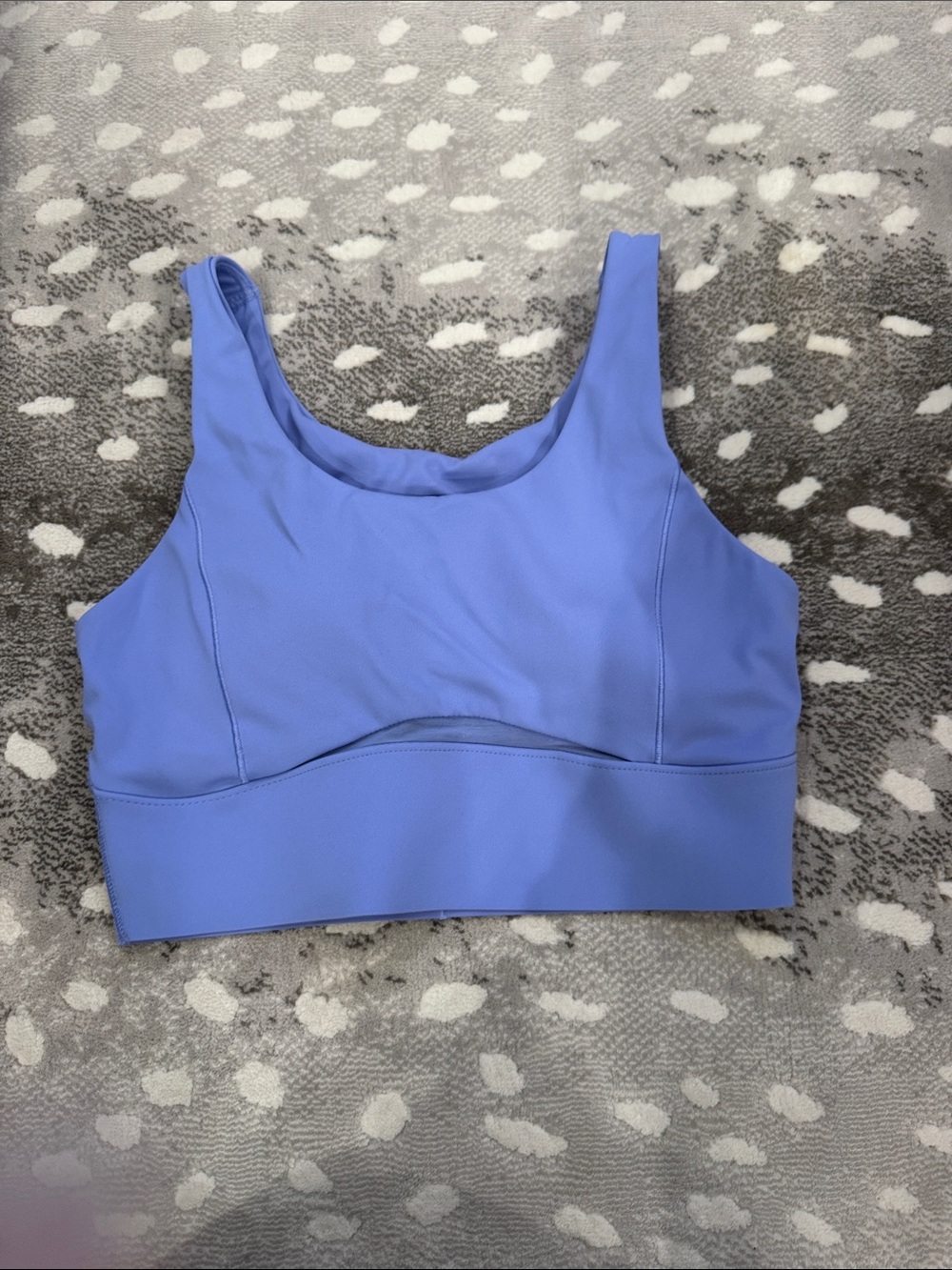 SPANX Periwinkle Scoop-Back Seamless Sports Bralette